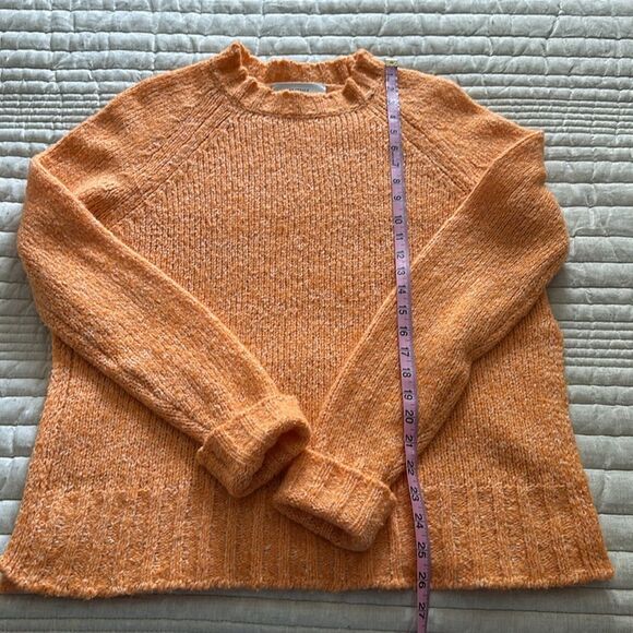 Beatrice .b Women’s Wool Blend Orange Sweater Anthropologie Oversized Size S - Picture 8 of 10